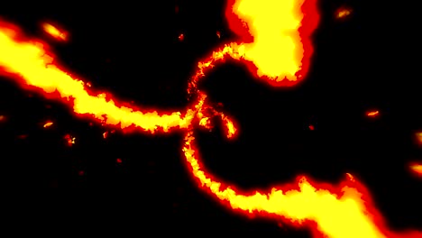 fire lightning animation, cartoon comic animation, flame loop background,