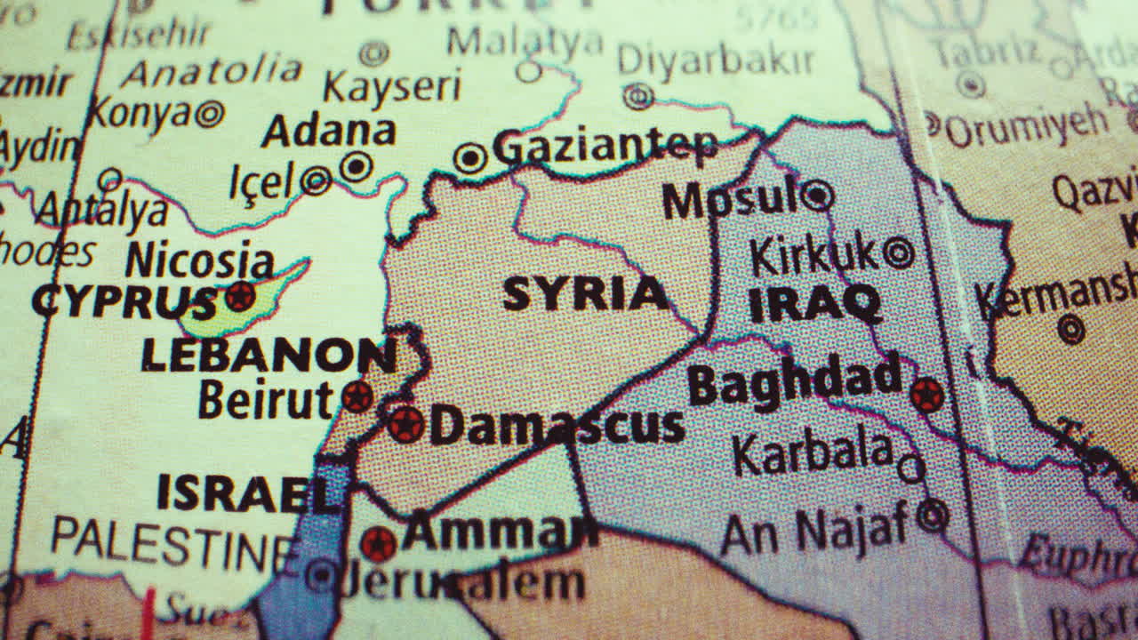 Map of the Middle East