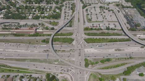 carreteras con tráfico en miami