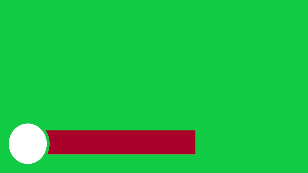 elementos gráficos de movimiento de tercios inferiores con fondo de pantalla verde de eliminación