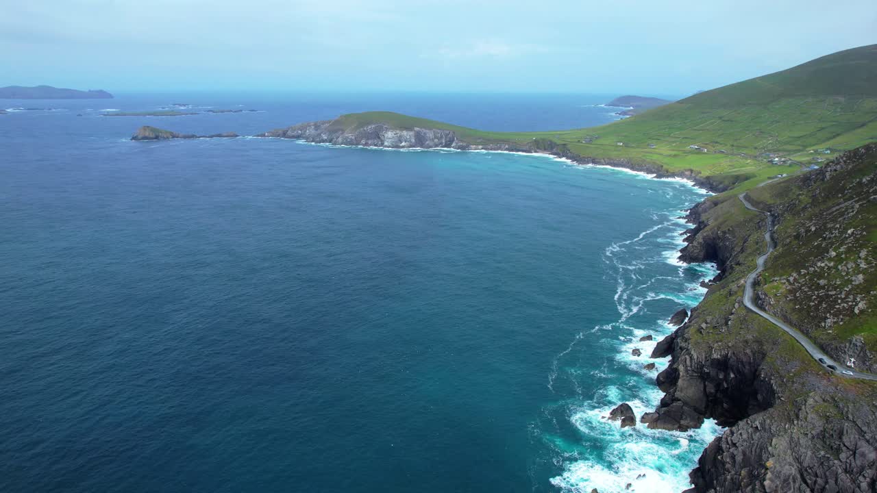 Slea Head Drive dramatic seascape and popular tourist route on The Wild Atlantic Way Epic Locations Ireland