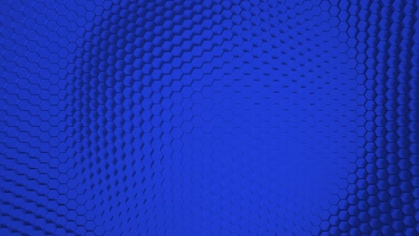 blue minimalism. mosaic surface with moving hexagons. abstract geometric background with streaks on the water. cells. wave. 4k loop. animation for a business presentation.