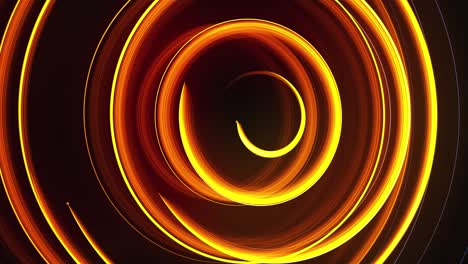 líneas de brillo giratorias en espiral abstractas, fondo generado por computadora, fondo de renderización 3d