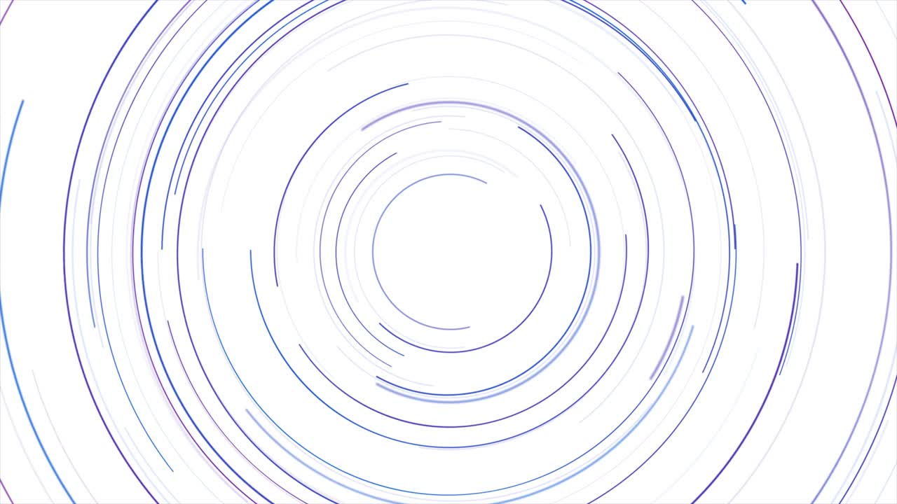 Blue purple round lines abstract tech futuristic motion background