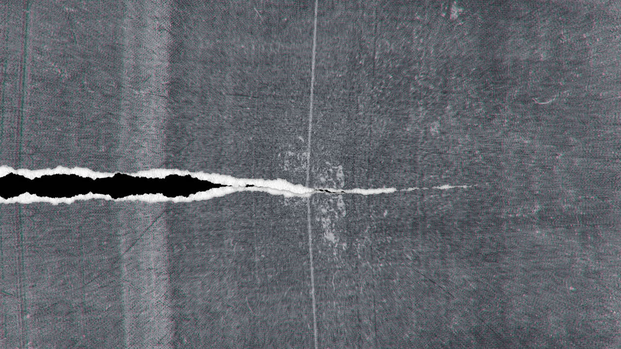 Animated Torn Paper Reveal with Black Background and Texture Change
