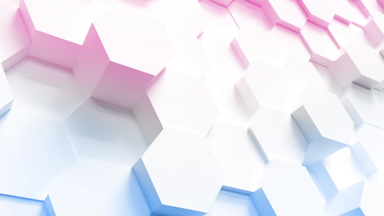 moving technology hexagon pattern background