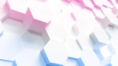 tecnología de movimiento de fondo de patrón hexagonal
