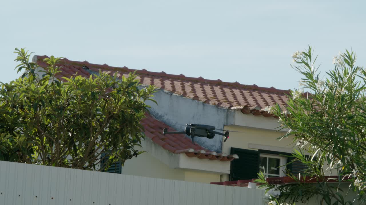 Drone Flying Over House