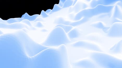 stylish blue white creative abstract low poly background in 4k. abstract wavy pattern move on surface in loop. smooth soft seamless animation. simple minimalistic geometric bg.