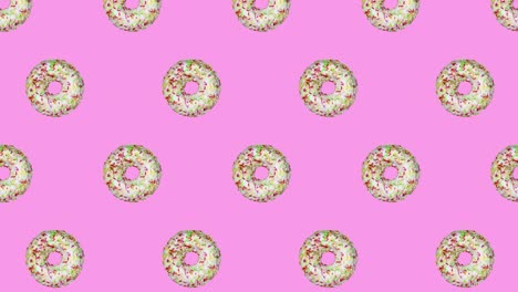 donuts flat animation color background