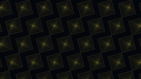 vibrant yellow star pattern on a black background