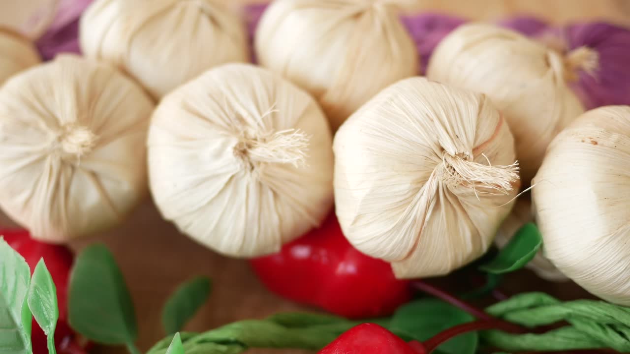 마늘 과 다른 채소 들 의 어리 의 근처