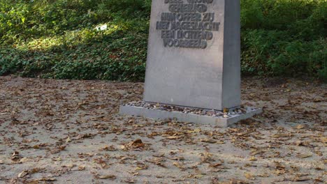 wwii memorial monument at kamp amersfoort, honoring victims of concentration camp