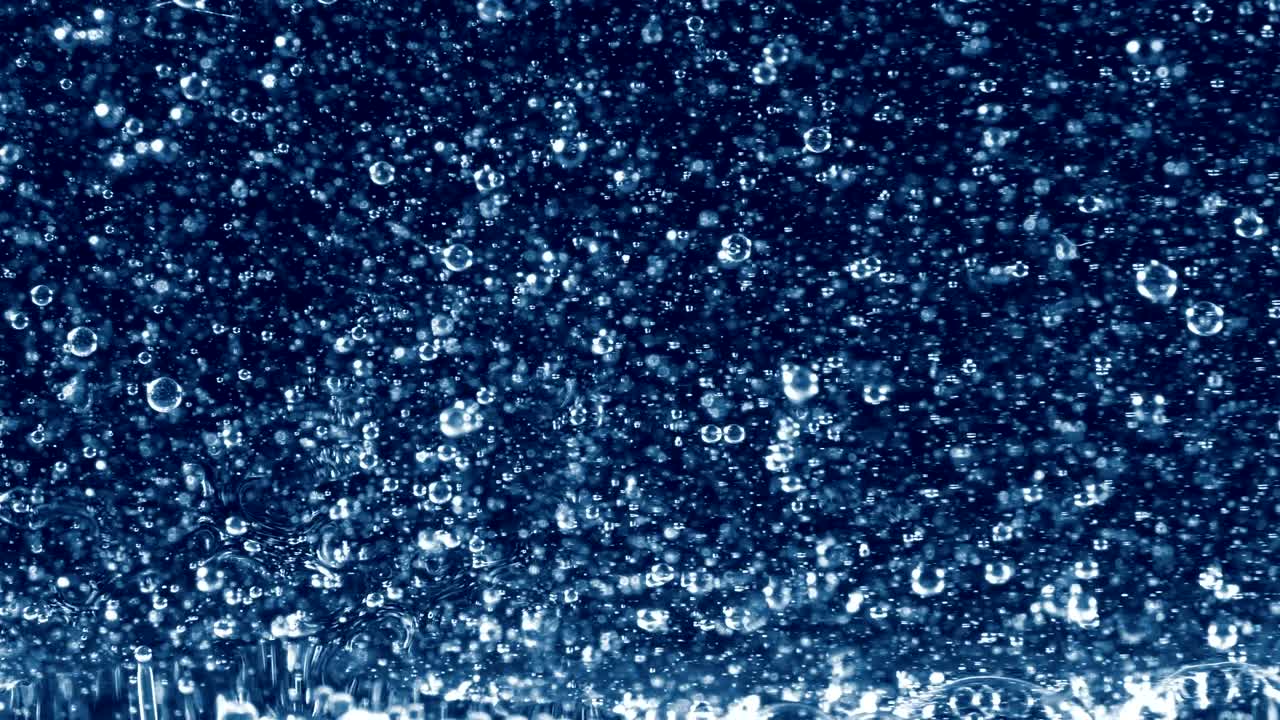 Bubbles in Mixture of Vegetable Oil and Water