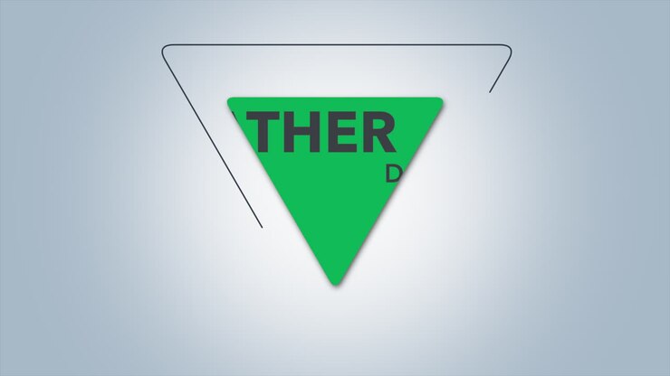 Father Day text with triangle symbolic representation of fatherhood on blue background