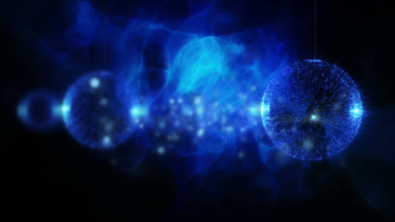 파란 크리스마스 볼블