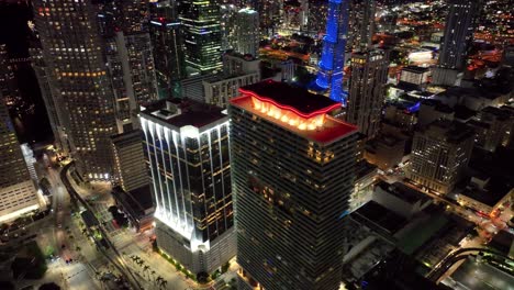 miami skyline at night