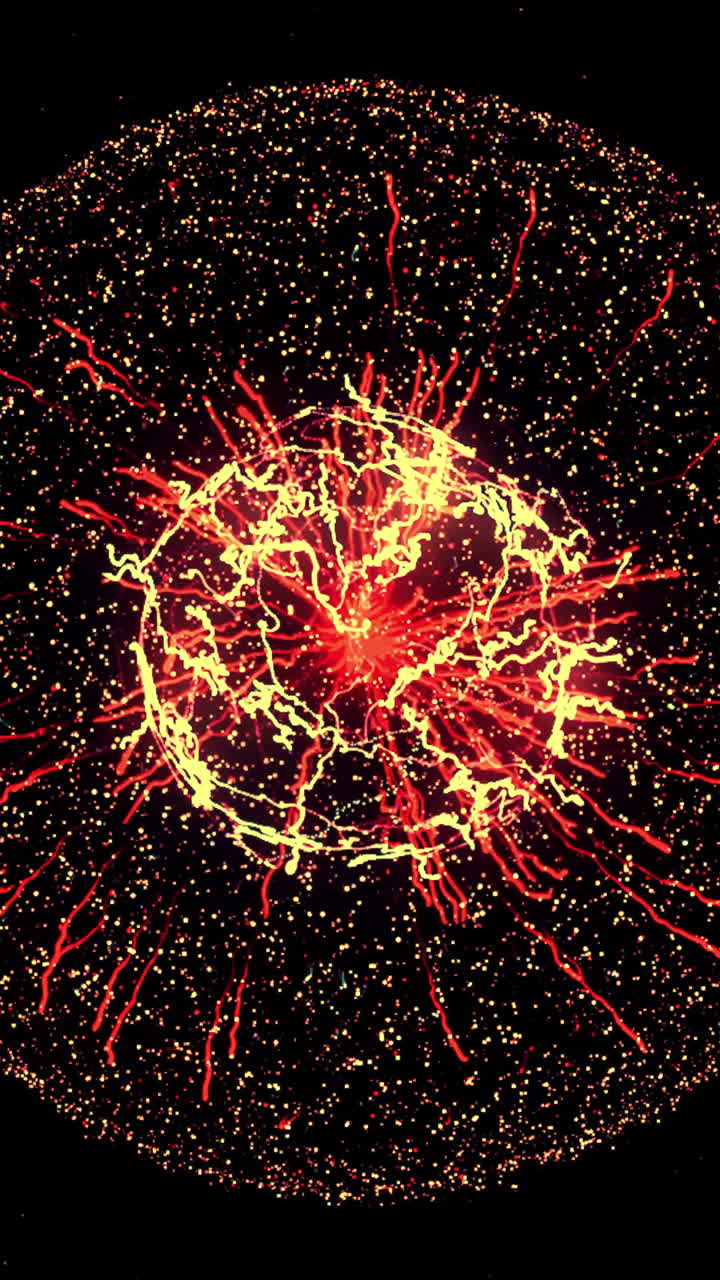 esfera de explosión abstracta