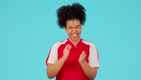 sports, woman clapping her hands