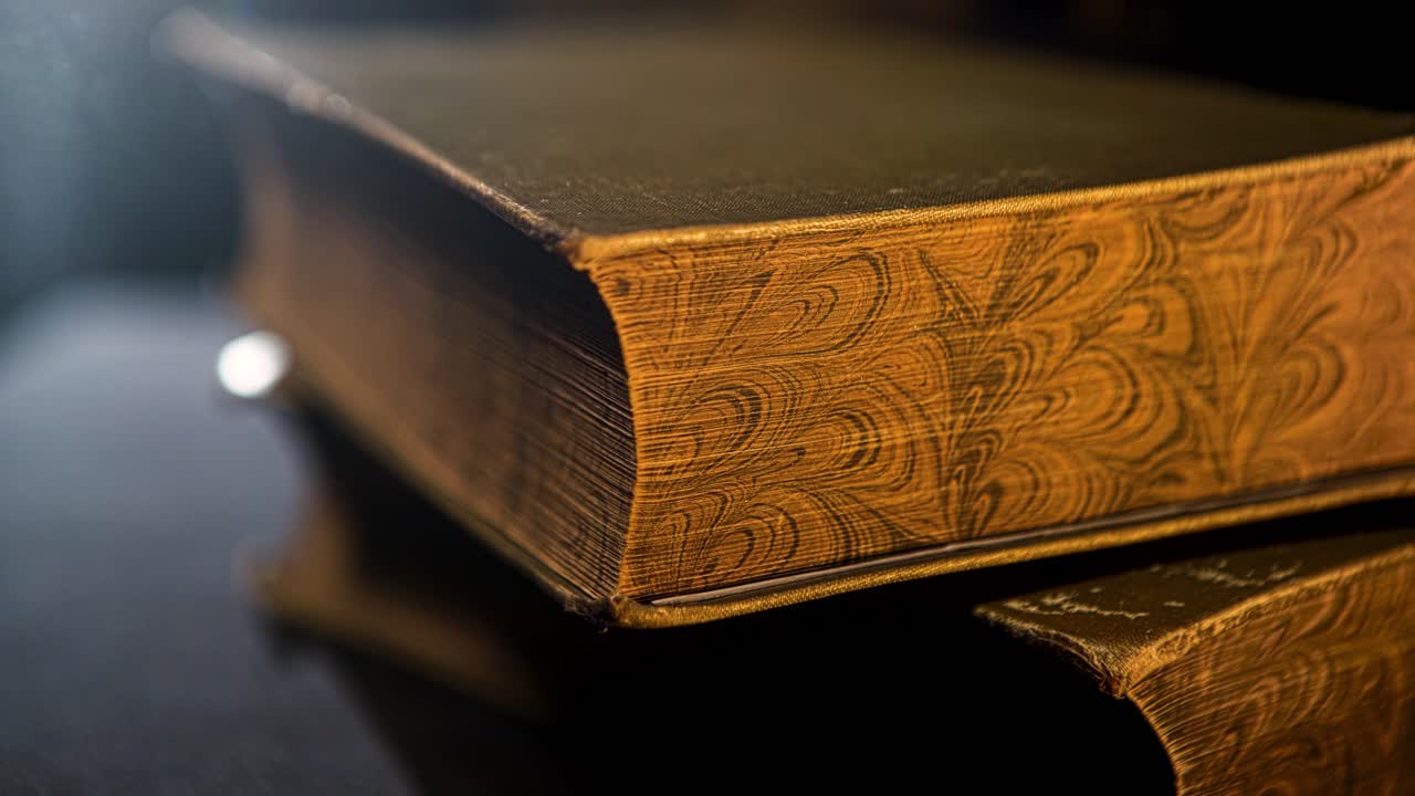 Close-up of an antique book