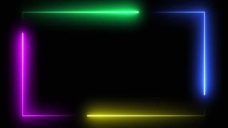 animación en bucle de espectro multicolor de fondo.