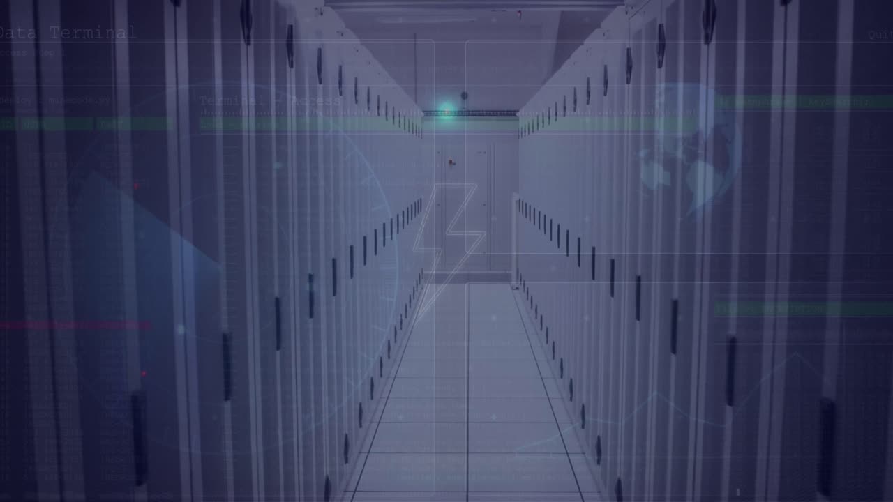 플래시 오버 서버와 함께 네온 서클의 애니메이션