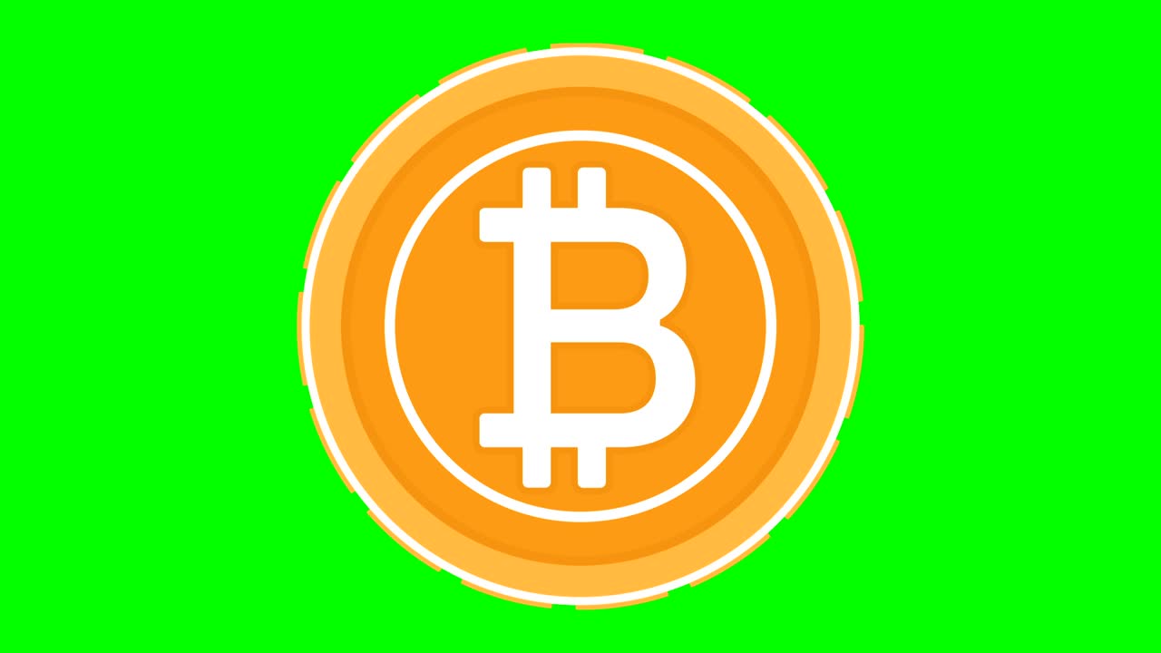 Cripto currency Bitcoin coin looped rotate. Seamless video available in 4K FullHD and HD