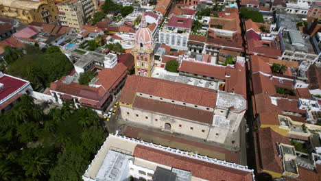 santa catalina de alejandria cathedral, landmark of cartagena, colombia