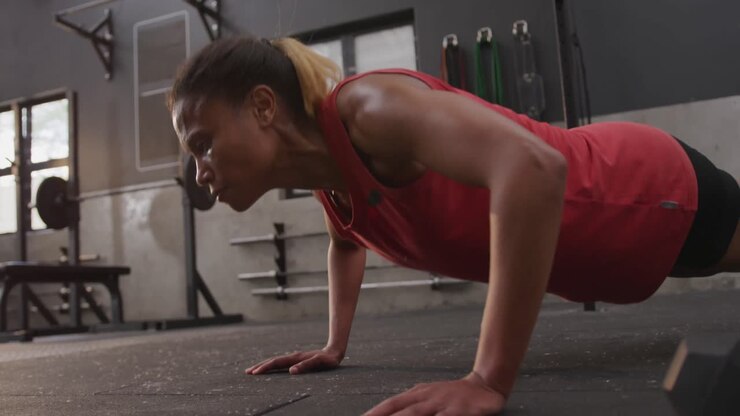Cross training at a gym