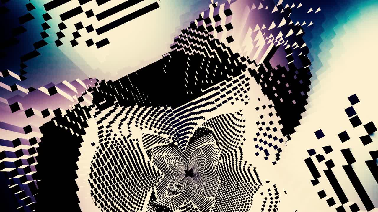 patrón geométrico 3d abstracto