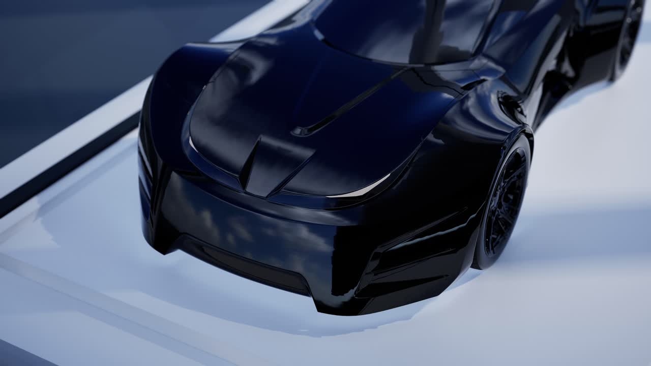 Design elegante di auto sportiva futuristica.