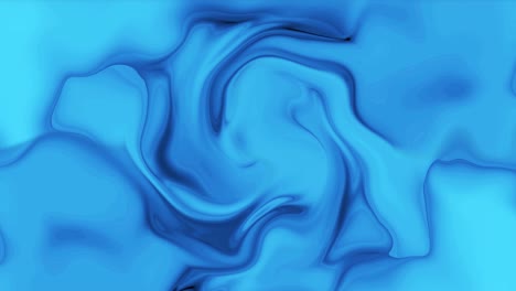 silky blue color liquid ink flowing animation. glossy blue color liquid flow.