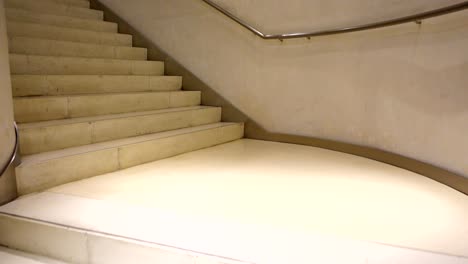 movement on the spiral staircase.