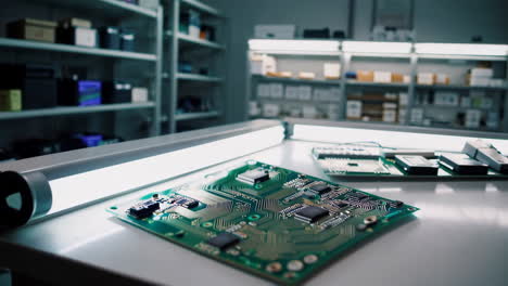 Close-up of Electronic Circuit Boards