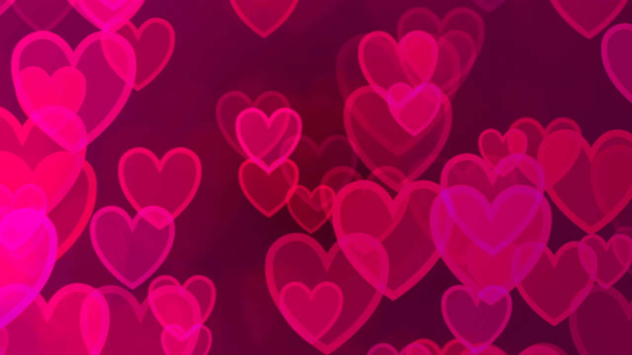 el fondo de los corazones rosados de san valentín