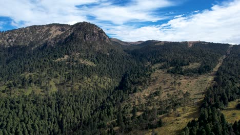 Ascending-drone-shot-of-the-volcanic-area-of-Mexico-City