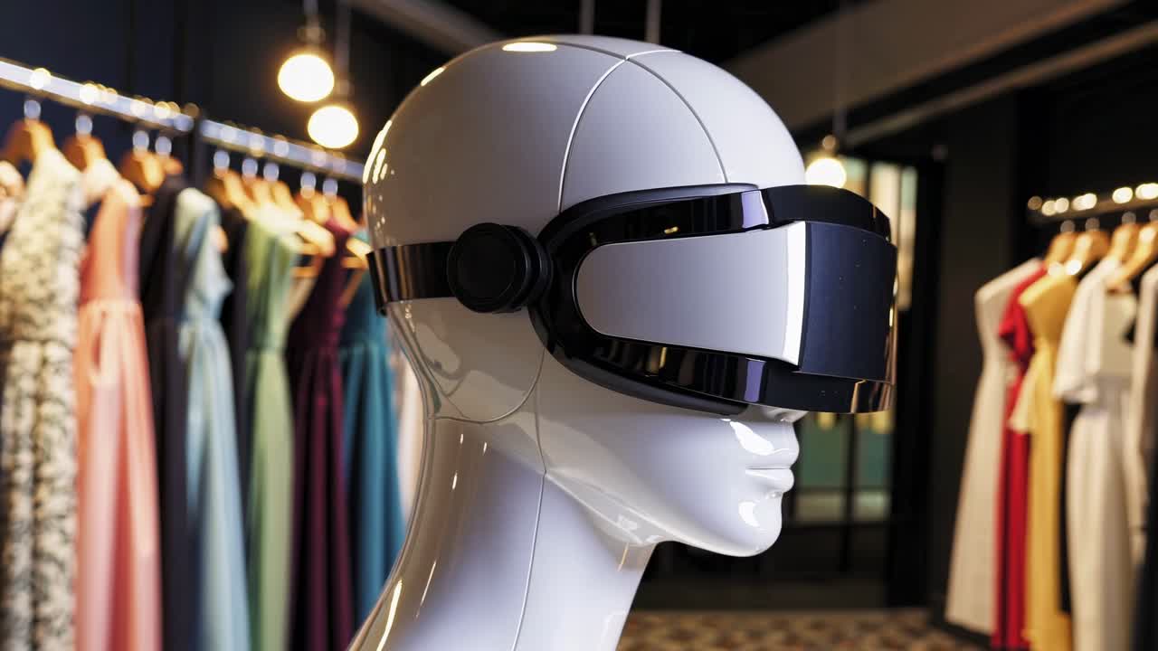 realidad virtual, prueba de moda.