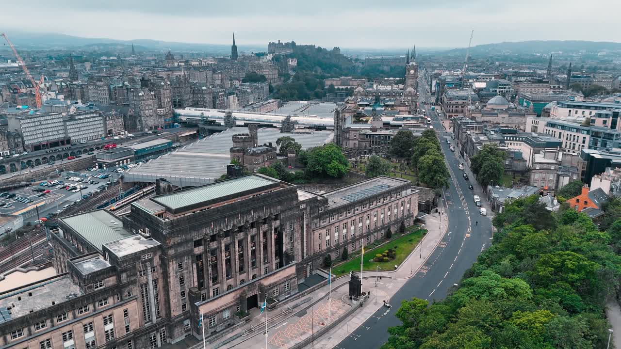 Aerial View of Edinburgh, Scotland
