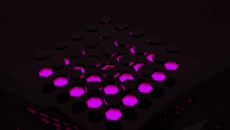 patrón hexagonal geométrico abstracto en fondo oscuro