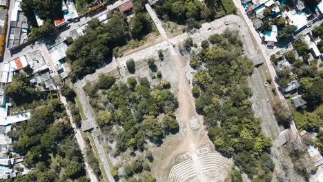 Drone-view-of-Kinich-Kakmo-pyramid-in-izamal