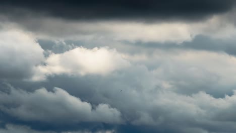 beautiful dark dramatic sky with stormy clouds time lapse before the rain