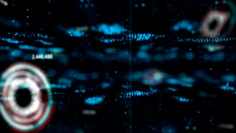 4k abstract digital particle element