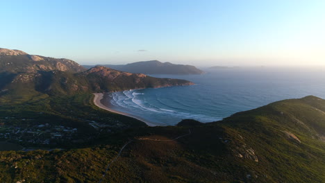 tidal river aerial drone, slow reveal stunning