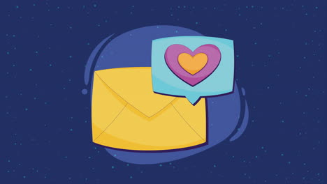 email with heart icon