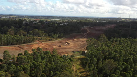 los trabajos de construcción de la nueva autopista m12 para el nuevo aeropuerto internacional de western sydney, australia