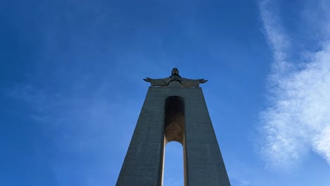 sanctuary of christ the king of portugal with blue sky