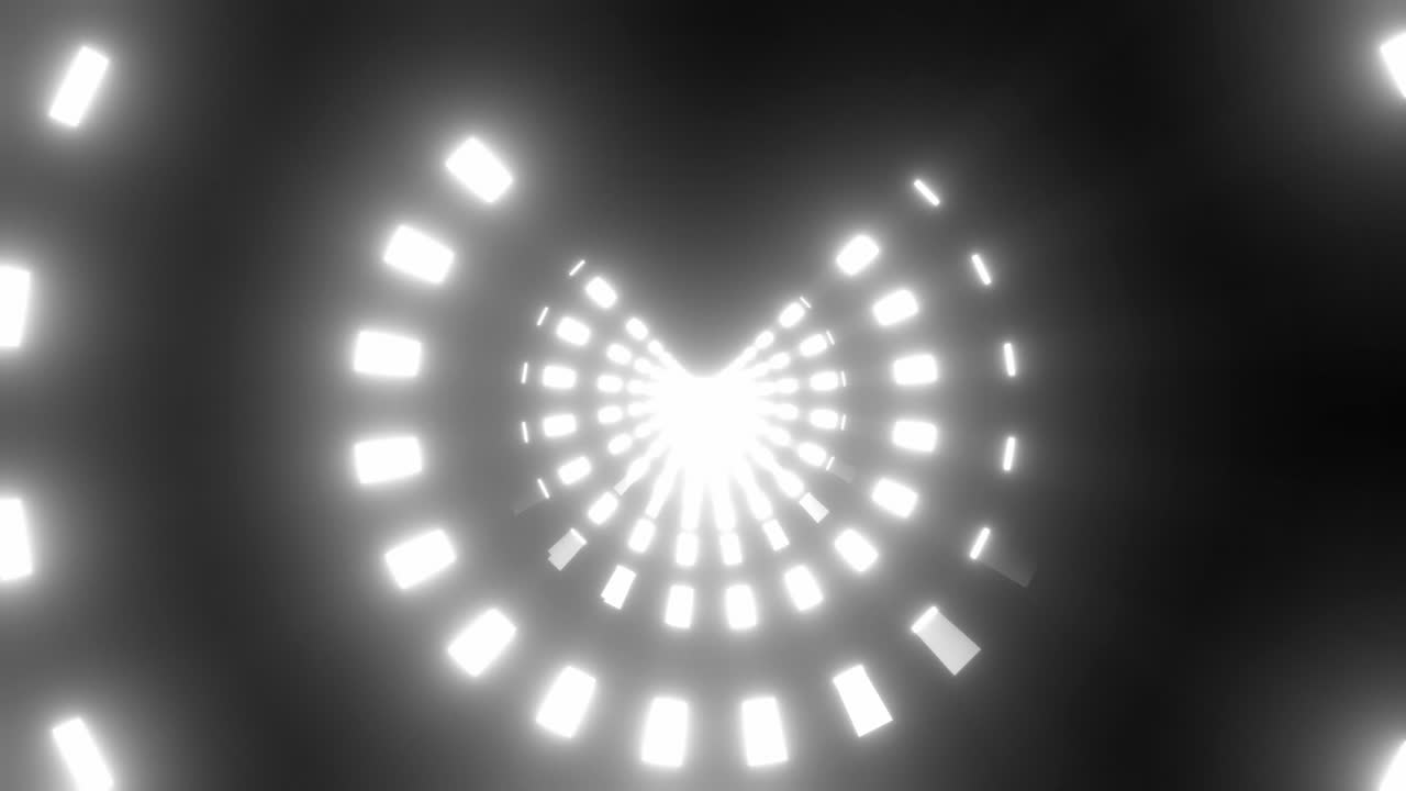 Abstract Glowing Tunnel