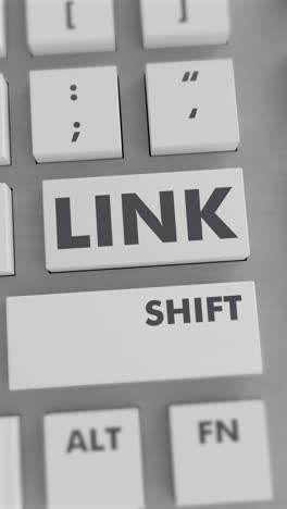 link button pressing on keyboard vertical video
