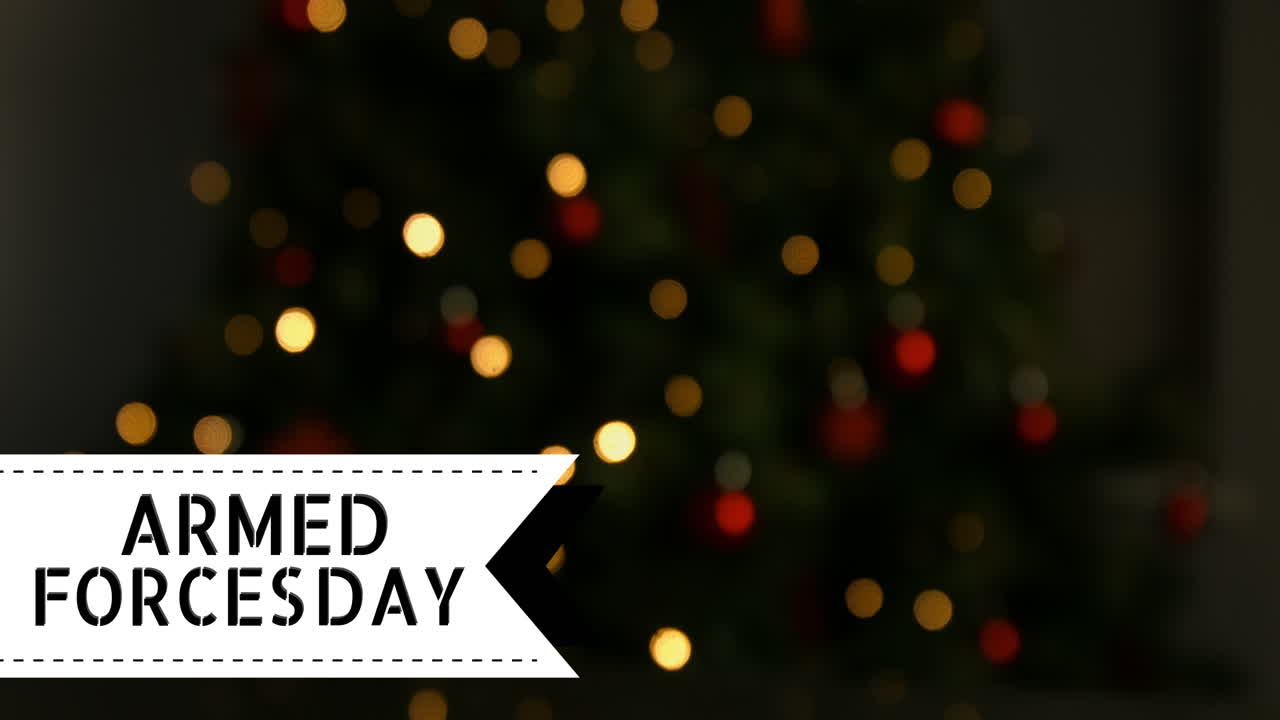 군대의 날 텍스트의 애니메이션 거품 위에