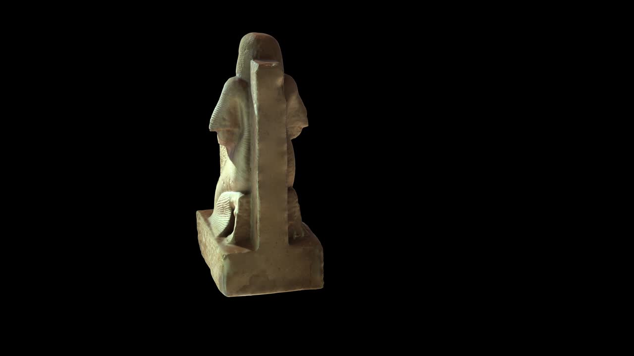 무을 고 있는 tjairi와 hathor의 동상